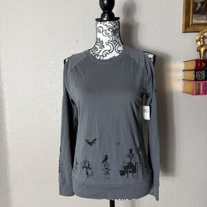 Disney Parks Haunted Mansion Cold Shoulder Shirt NWT